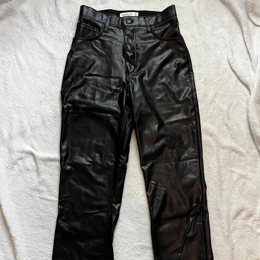 Black Leather Going Out Pants